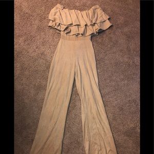 Agaci suede jumpsuit
